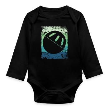 Pickleball Vintage Wiffleball Club - Body Bébé bio manches longues - noir - Devant