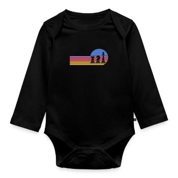 Chess Chessboard Checkmate Chess Player - Organic Longsleeve Baby Bodysuit - black - Front
