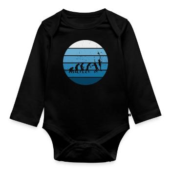 Raquette Sport Paddle Court Femme Homme - Body Bébé bio manches longues - noir - Devant