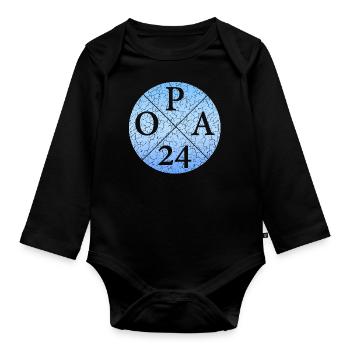 OPA24 Opa 2024 - Baby Bio-Langarm-Body - Schwarz - Vorne