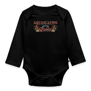 Aquascaping Queen - Organic Longsleeve Baby Bodysuit - black - Front