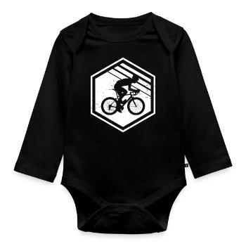 Vélo de route Vélo de route Vélo de route Vélo de route pour femme - Body Bébé bio manches longues - noir - Devant