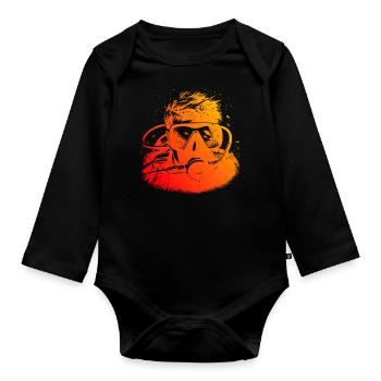 Scuba Diver Scuba Diver Scuba Diving - Organic Longsleeve Baby Bodysuit - black - Front
