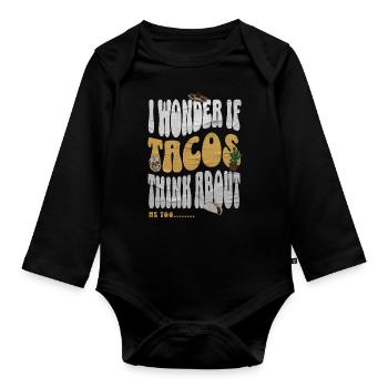 Taco - Baby Bio-Langarm-Body - Schwarz - Vorne