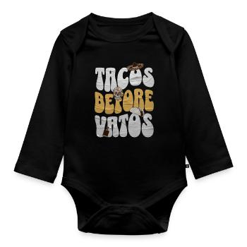Taco - Body Bébé bio manches longues - noir - Devant