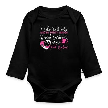 LD Labour And Delivery Nurse - Organic Longsleeve Baby Bodysuit - black - Front
