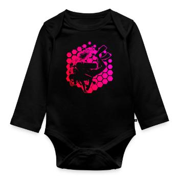 Plongeur Plongeur Plongeur Femmes Plongeur - Body Bébé bio manches longues - noir - Devant