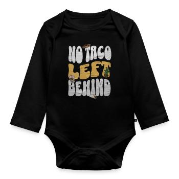 Taco - Body Bébé bio manches longues - noir - Devant