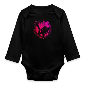 Scuba Diver Homme Diver Scuba Diver - Body Bébé bio manches longues - noir - Devant
