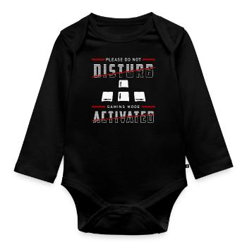 Ligue des joueurs - Body Bébé bio manches longues - noir - Devant