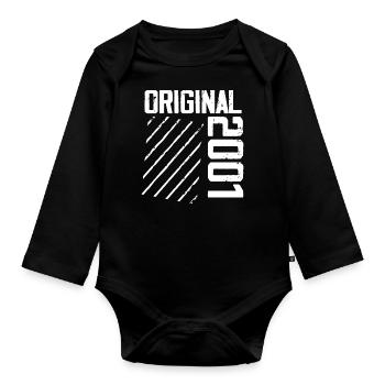 Original 2001 23e Anniversaire Cadeau Retro - Body Bébé bio manches longues - noir - Devant