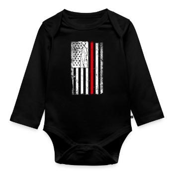 House Painter Decorator American - Organic Longsleeve Baby Bodysuit - black - Front