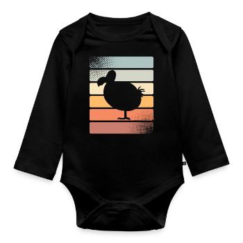 Dodo - Organic Longsleeve Baby Bodysuit - black - Front
