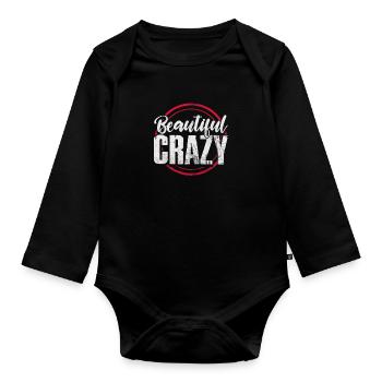 Country - Organic Longsleeve Baby Bodysuit - black - Front