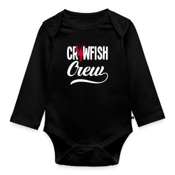 Lobster Team - Organic Longsleeve Baby Bodysuit - black - Front