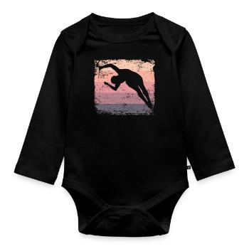 Synchronized Water Diver High Diver - Organic Longsleeve Baby Bodysuit - black - Front