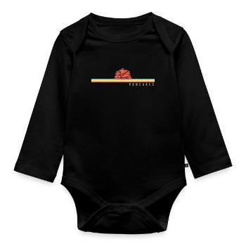 Pancake Lover Kids Pancakes - Baby Bio-Langarm-Body - Schwarz - Vorne