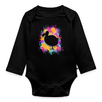 Dodo - Organic Longsleeve Baby Bodysuit - black - Front