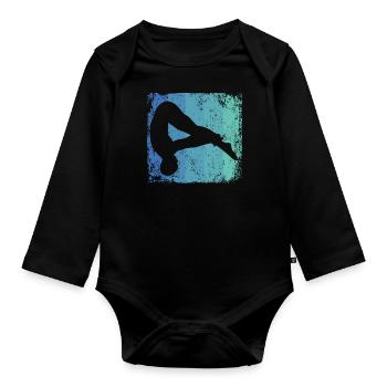 Synchronized Water Diver High Diver - Organic Longsleeve Baby Bodysuit - black - Front