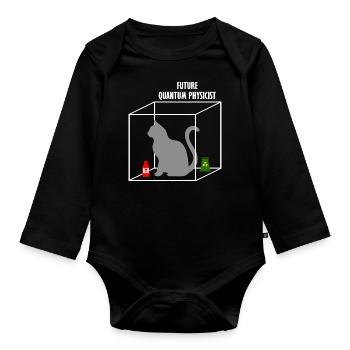 Quantum Physics Science Student Physicist Gift - Organic Longsleeve Baby Bodysuit - black - Front