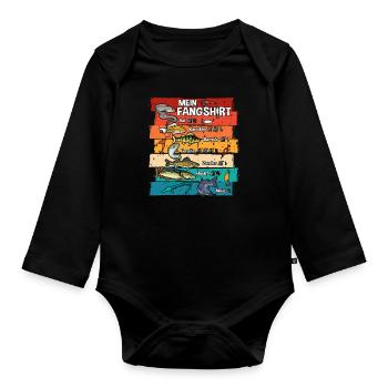 Chemise de receveur - Body Bébé bio manches longues - noir - Devant