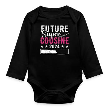 Future Super Cousine 2024 - Body Bébé bio manches longues - noir - Devant