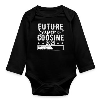 Future Super Cousine 2025 - Body Bébé bio manches longues - noir - Devant