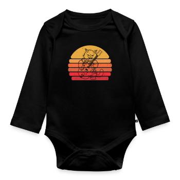 Electric Guitar Electric Guitar - Organic Longsleeve Baby Bodysuit - black - Front