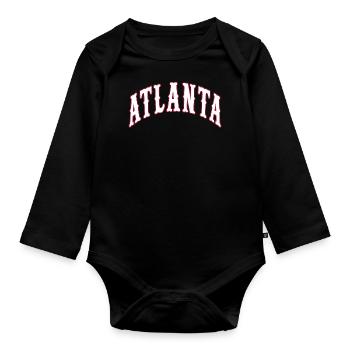 Atlanta - Body Bébé bio manches longues - noir - Devant