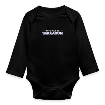 Conspiracy - Organic Longsleeve Baby Bodysuit - black - Front