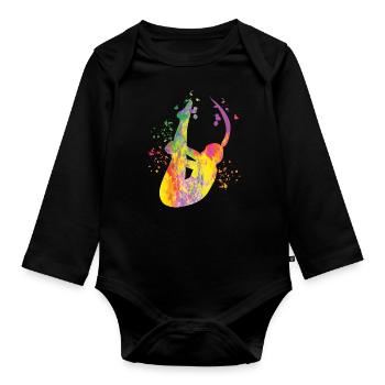 Synchronized Water Diver High Diver - Organic Longsleeve Baby Bodysuit - black - Front