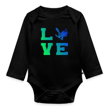Plongée sous-marine Scuba Diver Scuba Diver - Body Bébé bio manches longues - noir - Devant