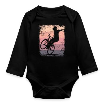 Artistic Cycling Artistic Cyclist - Organic Longsleeve Baby Bodysuit - black - Front