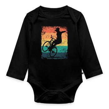 Artistic Cycling Artistic Cyclist - Organic Longsleeve Baby Bodysuit - black - Front