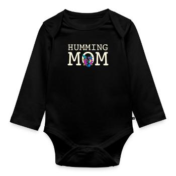 Kolibri Kolibri Mama Colibri Chemise Maman - Body Bébé bio manches longues - noir - Devant