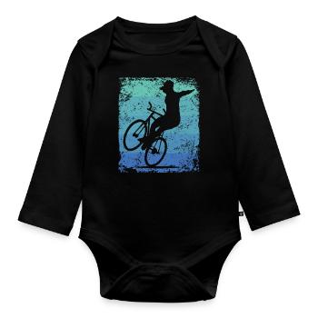 Artistic Cycling Artistic Cyclist - Organic Longsleeve Baby Bodysuit - black - Front