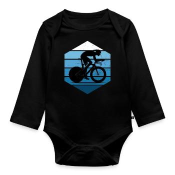 Vélo de route pour hommes Vélo de route Vélo de route Vélo de route - Body Bébé bio manches longues - noir - Devant