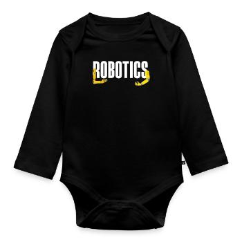 Programmeur de robots robotiques - Body Bébé bio manches longues - noir - Devant