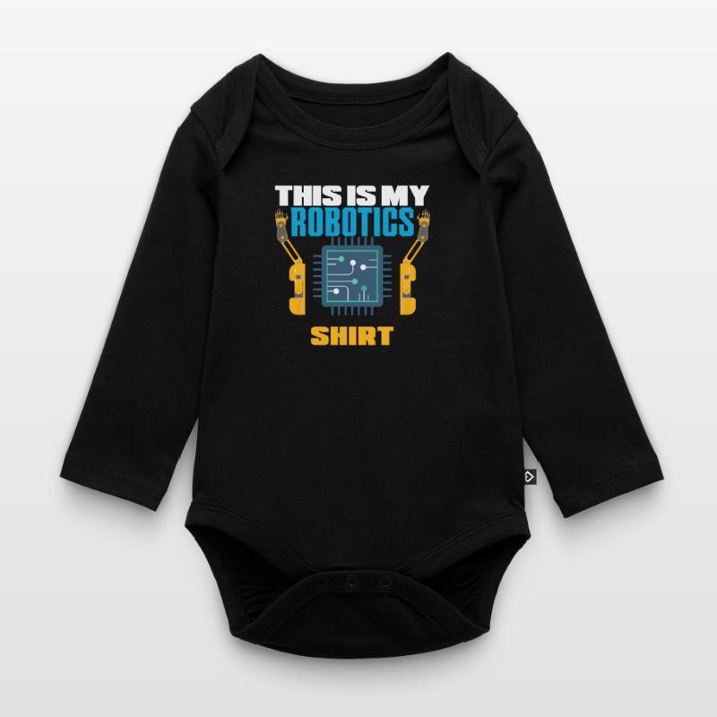 Robotics Robot Programmer Organic Longsleeve Baby Bodysuit