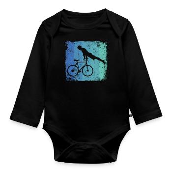 Artistic Cycling Artistic Cyclist - Organic Longsleeve Baby Bodysuit - black - Front