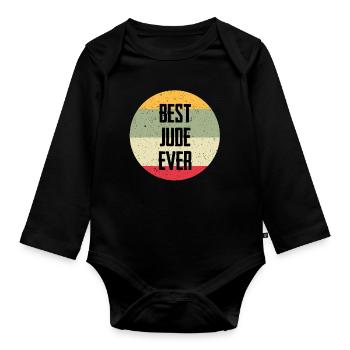 Best Jude Ever - Baby Bio-Langarm-Body - Schwarz - Vorne