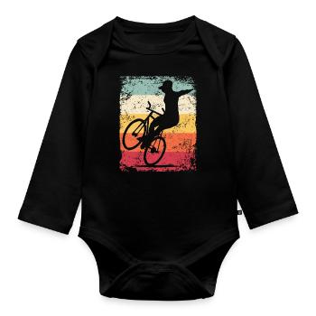 Cyclisme artistique Cycliste artistique - Body Bébé bio manches longues - noir - Devant