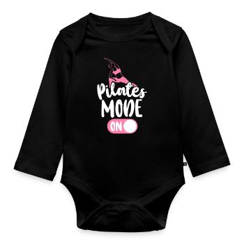 Instructeur de Pilates Professeur de Pilates - Body Bébé bio manches longues - noir - Devant