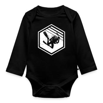 Plongée en apnée Scuba Diver Scuba Diver pour hommes - Body Bébé bio manches longues - noir - Devant