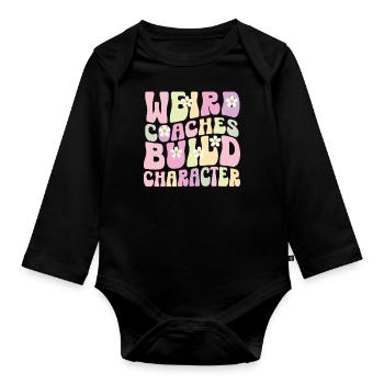 Weird Coaches Form Character Trainers - Organic Longsleeve Baby Bodysuit - black - Front
