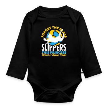 Lustiges Volleyball Geschenk - Baby Bio-Langarm-Body - Schwarz - Vorne