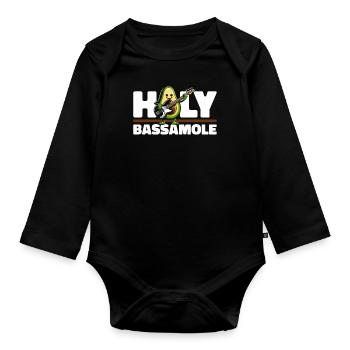 Bassist Bass Gitarre Basser - Baby Bio-Langarm-Body - Schwarz - Vorne