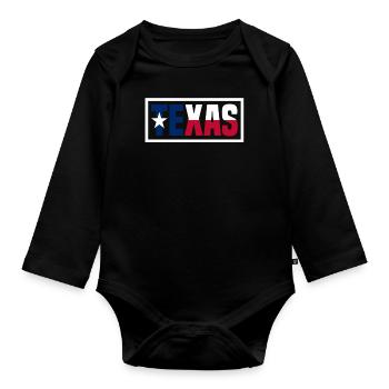 Texas - Body Bébé bio manches longues - noir - Devant