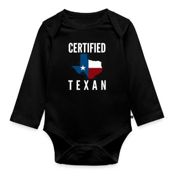 Texas Texans - Organic Longsleeve Baby Bodysuit - black - Front
