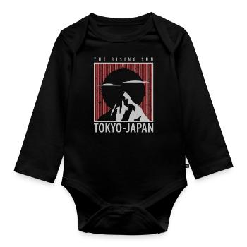 Tokyo Japan - Baby Bio-Langarm-Body - Schwarz - Vorne